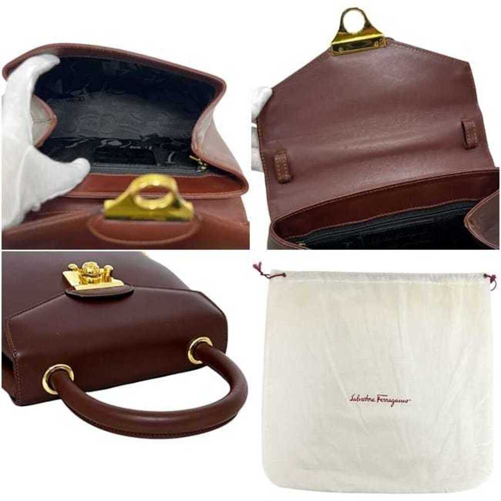 Salvatore Ferragamo Handbag 2-way Shoulder Bag DQ21 1668 Leather Brown Women's - Picture 3 of 10